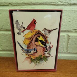 Vintage 1995 Marian Heath Boxed Christmas Birds Cards Greeting Cards 17 Count T8